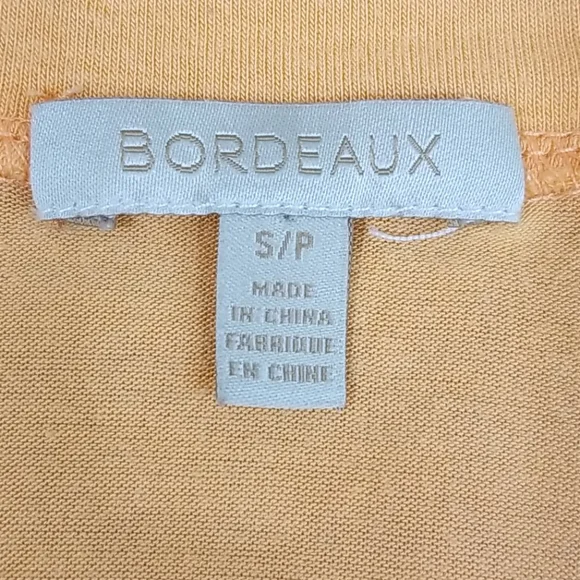 Anthropologie Bordeaux Color Block Long Sleeve Tee - Picture 2 of 6